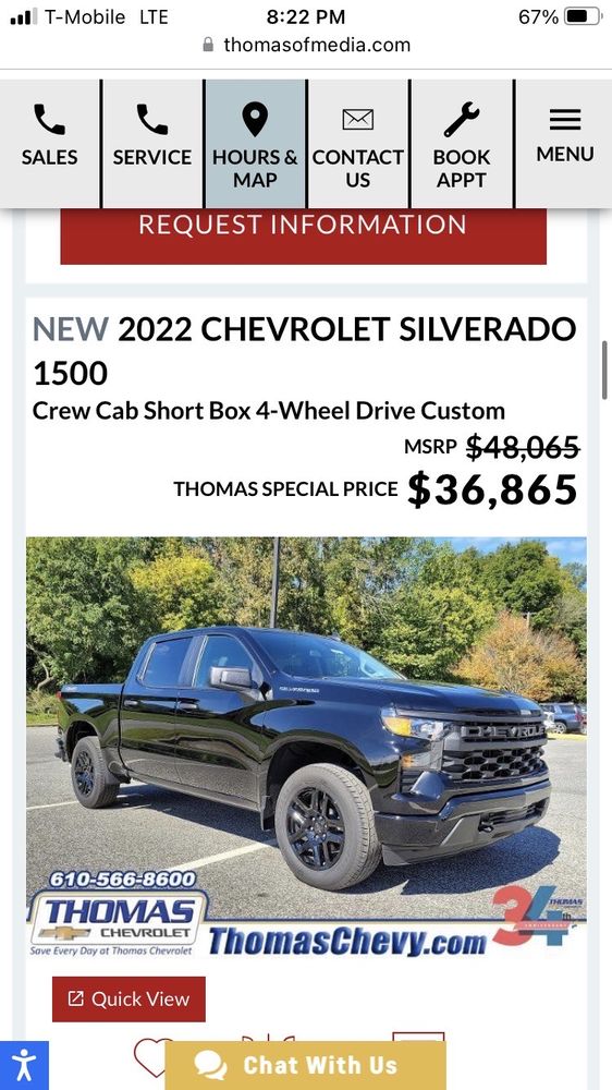 Thomas Chevrolet Service