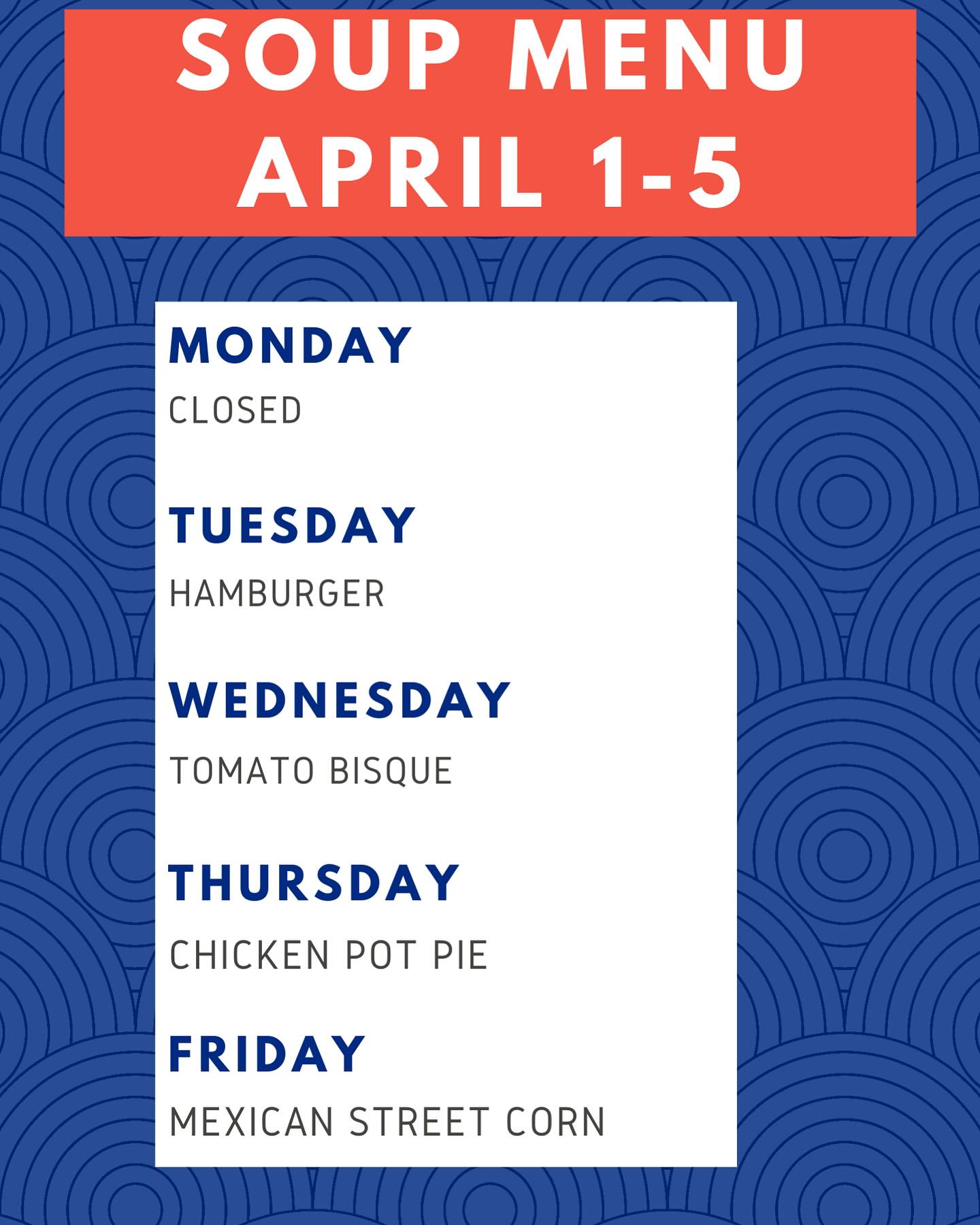 The Drop Coffee & Tea Menu