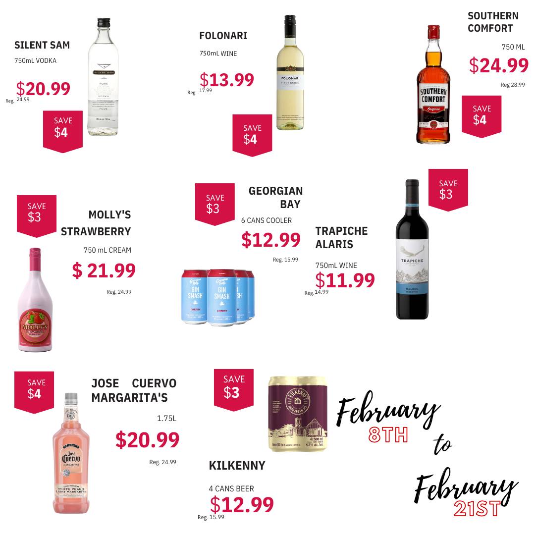 Wild Rose Liquor Store Menu