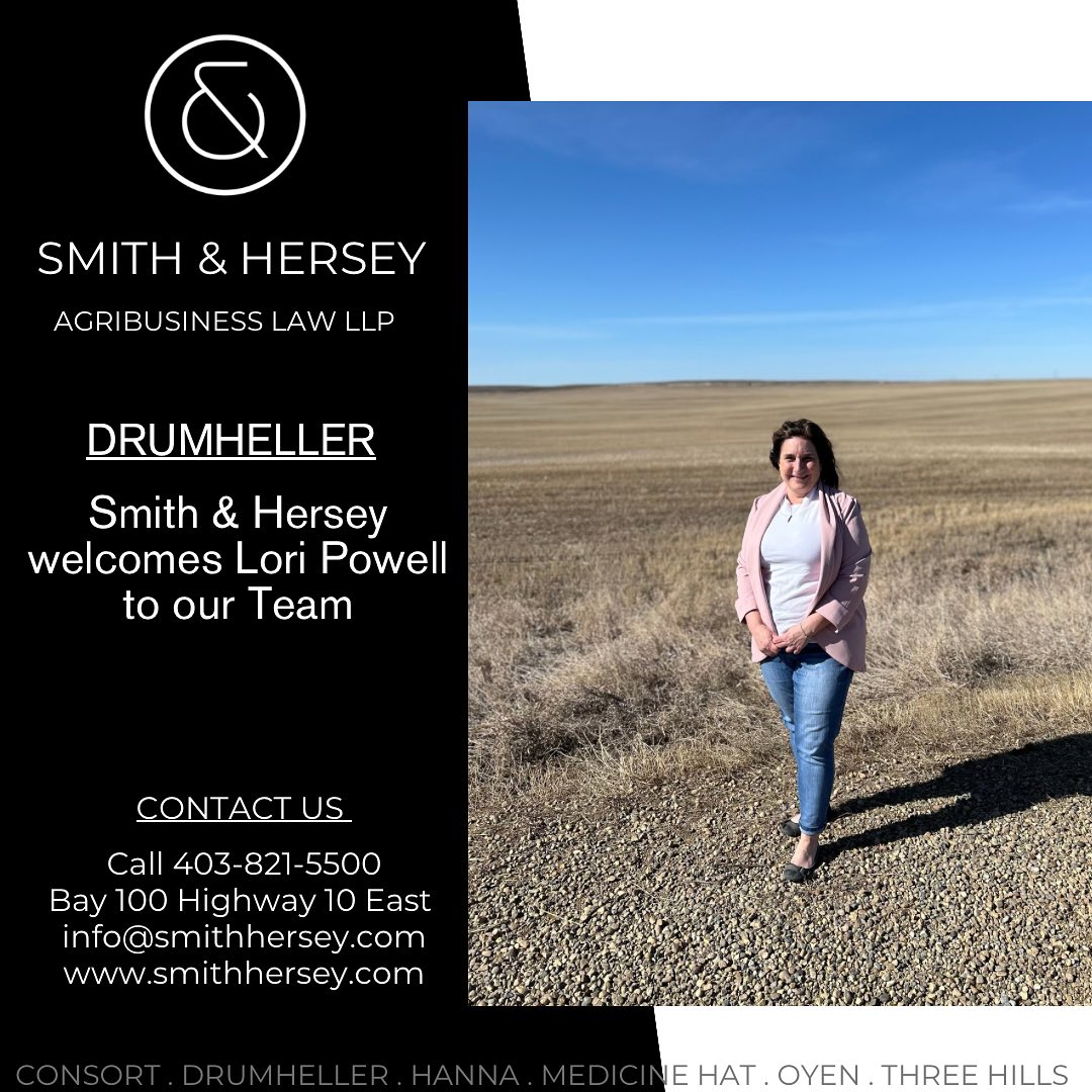 Smith & Hersey Agribusiness Law LLP 423 Main St, Three Hills Alberta T0M 2A0