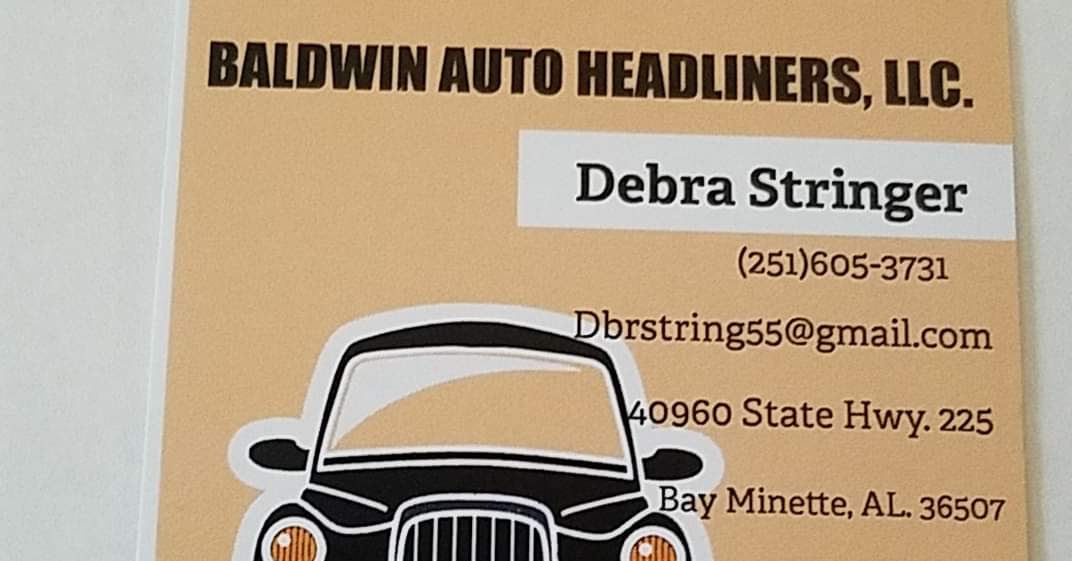 Baldwin Auto Headliners, LLC 40960 AL-225, Bay Minette Alabama 36507