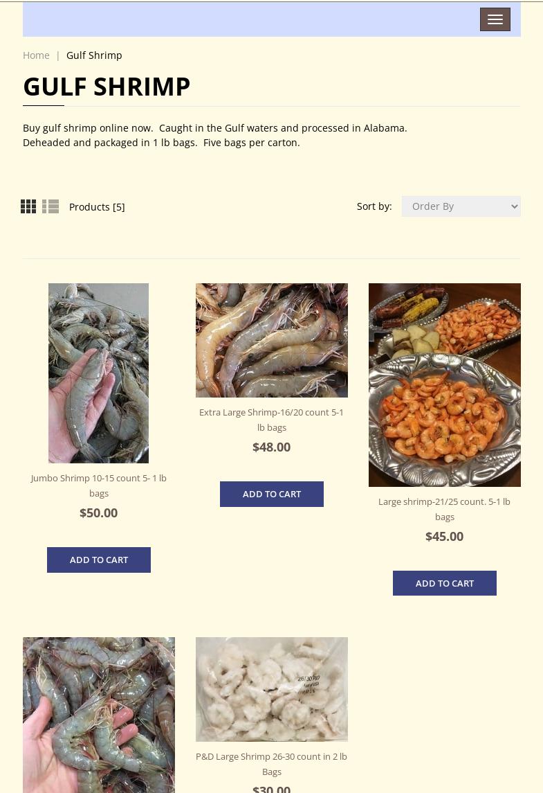 Zirlotts Gulf Products Menu