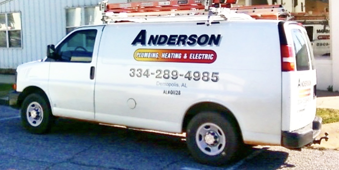 Anderson Plumbing, Heating & Electric 203 W Washington St, Demopolis Alabama 36732