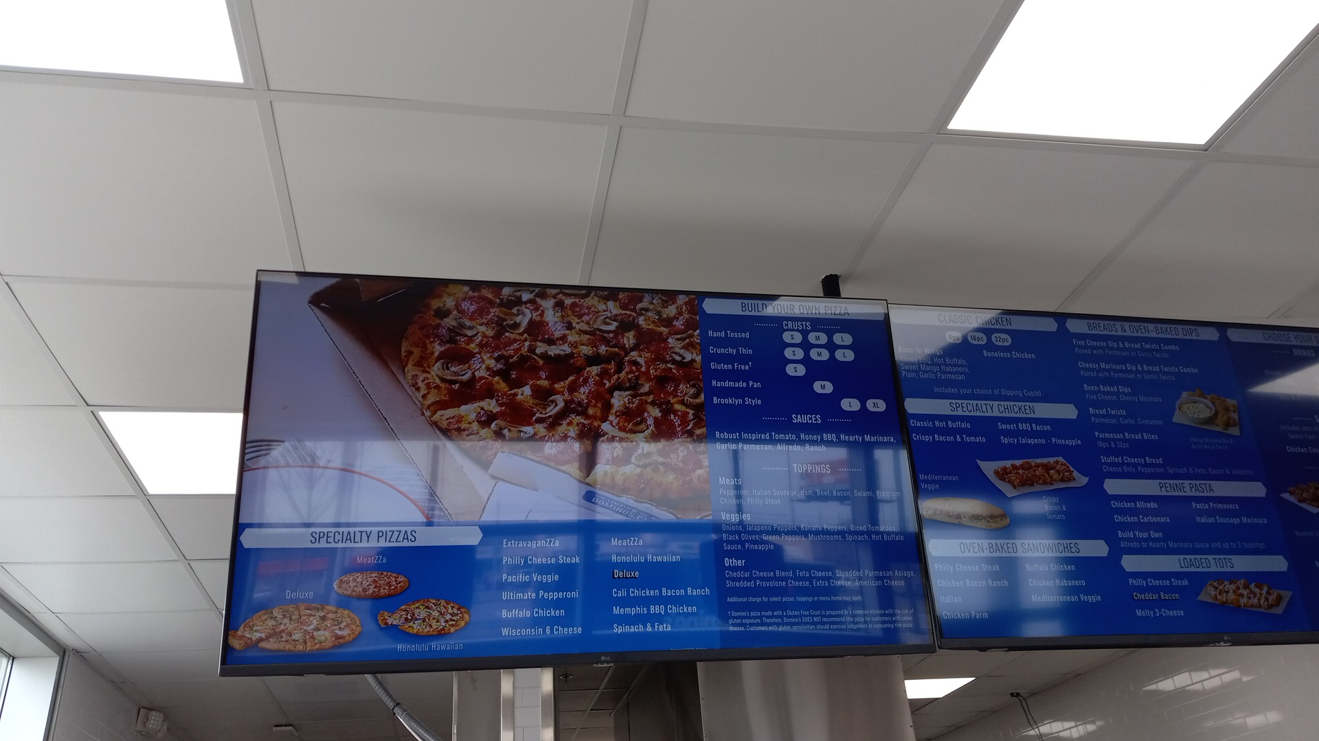 Domino's Pizza Menu
