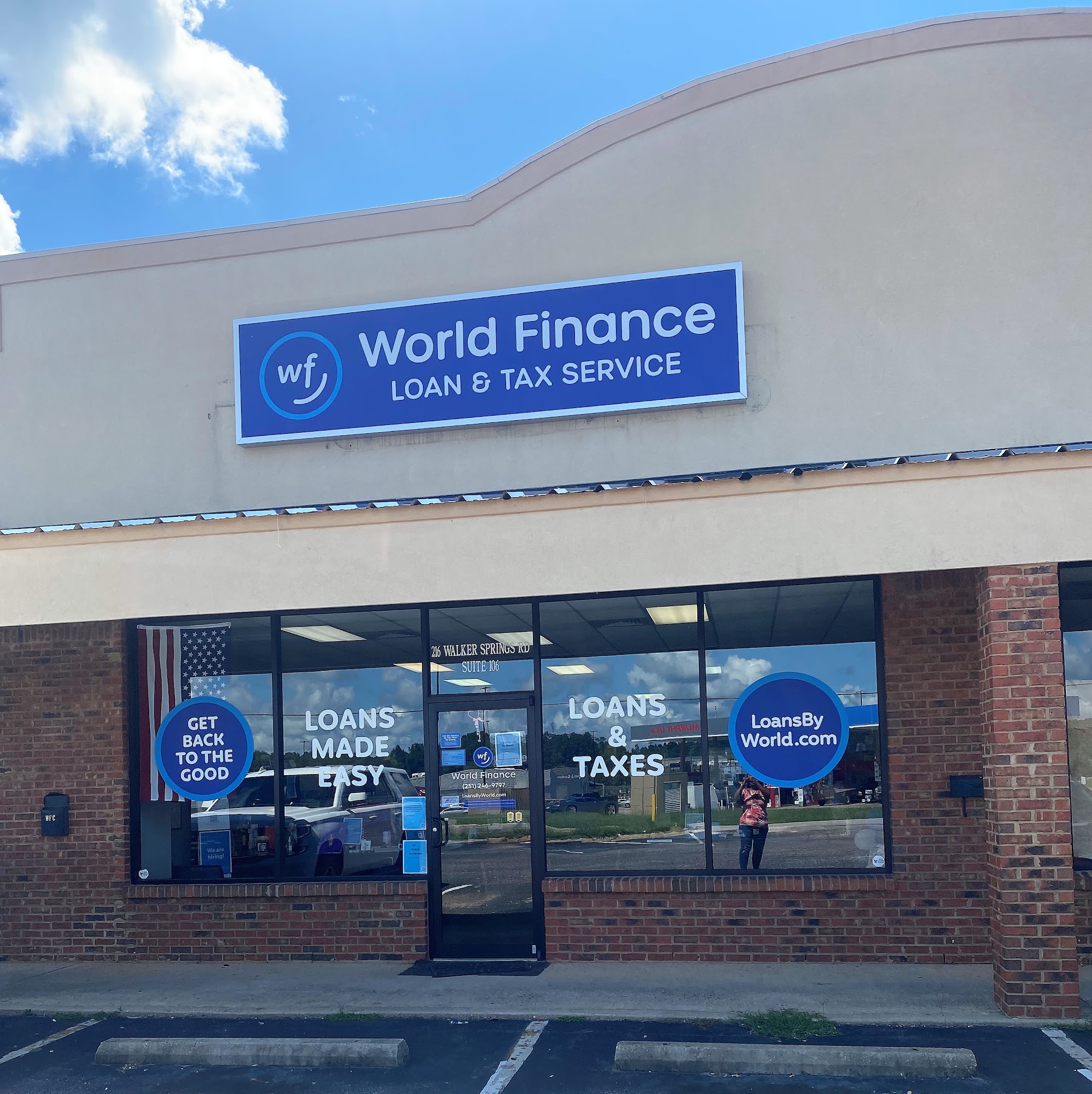 World Finance 216 Walker Springs Rd #106, Jackson Alabama 36545
