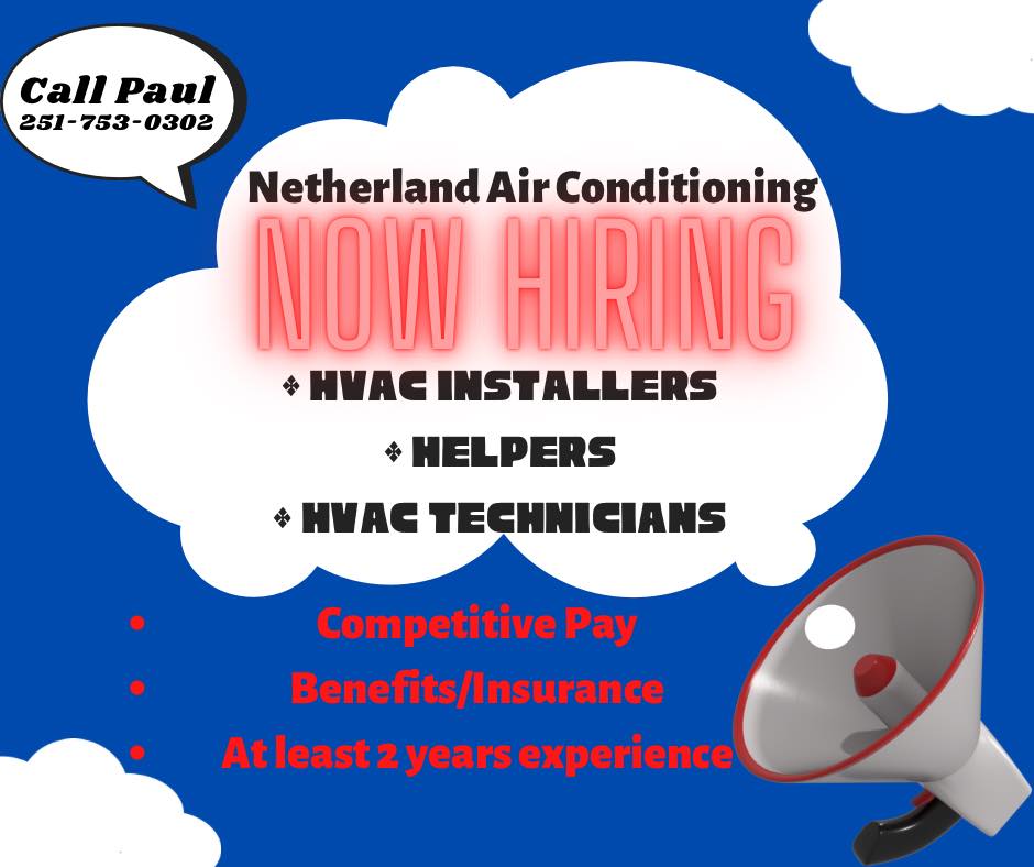 Netherland Air Conditioning 2190 Hickory Valley Ct, Semmes Alabama 36575