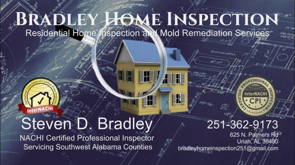 Bradley Home Inspection 625 N Palmers Rd, Uriah Alabama 36480