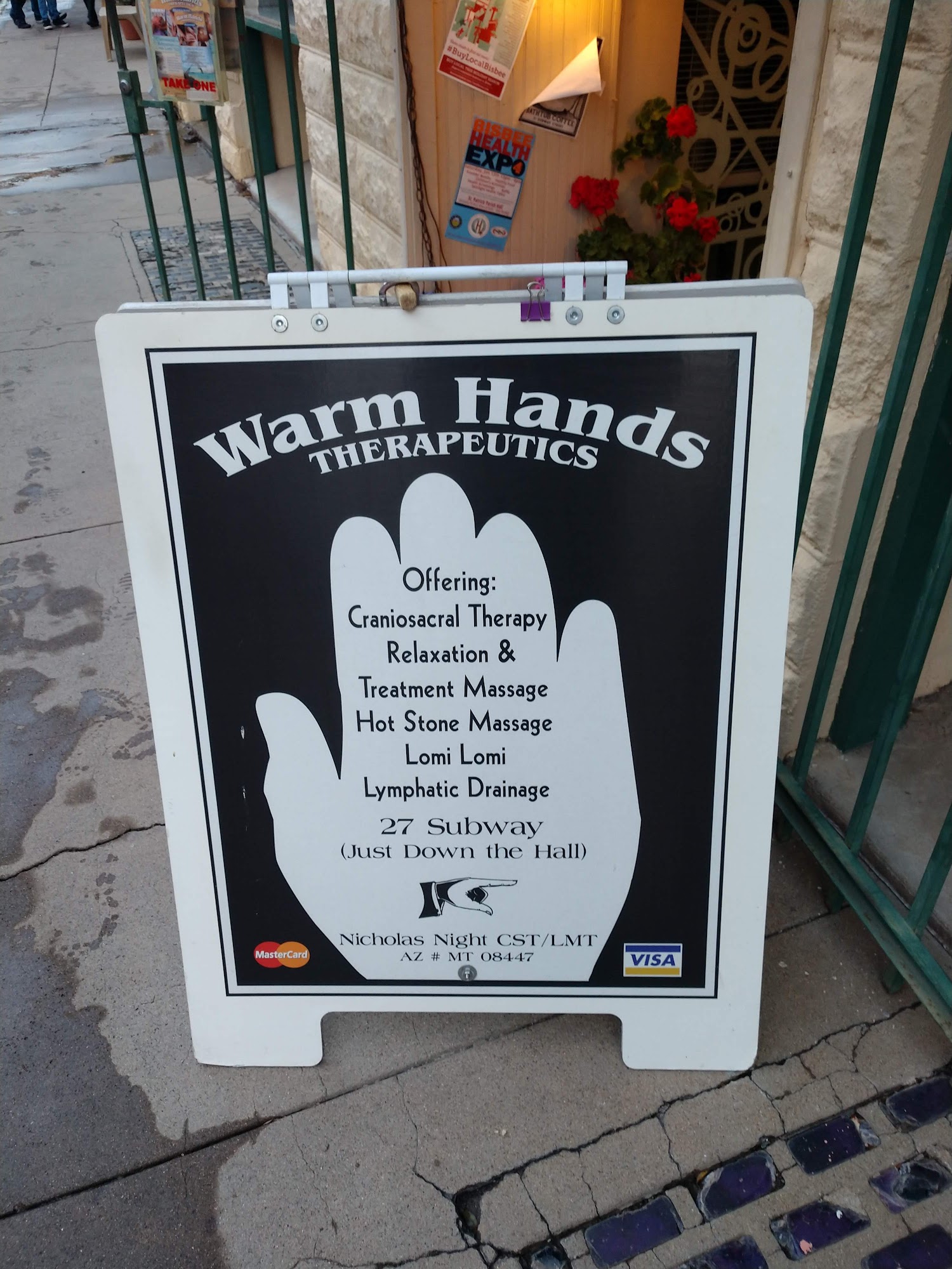 Warm Hands Therapeutics 55 AZ-92, Bisbee Arizona 85603