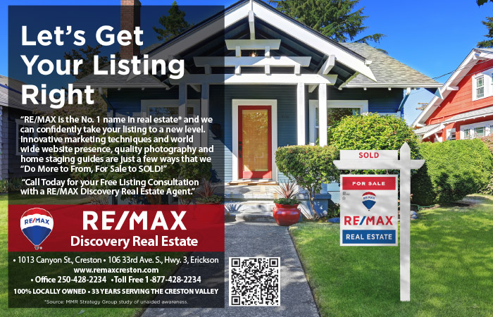 RE/MAX Discovery Real Estate (Creston, BC) 1013 Canyon St, Creston British Columbia V0B 1G0