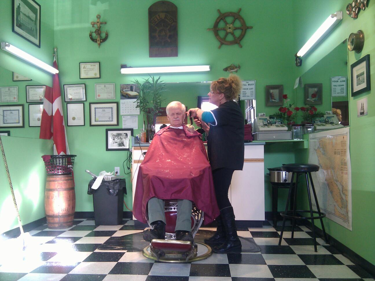Studio A Salon & Barbershop (formally the Bell Buoy Barber Shop) 9769 Second St, Sidney British Columbia V8L 4P8