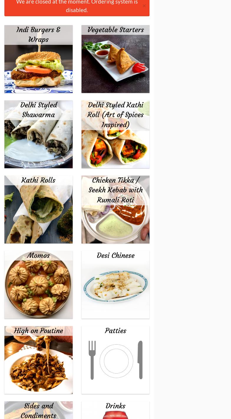 Indian magic masala Menu