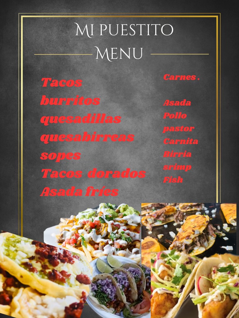 MI PUESTITO Menu