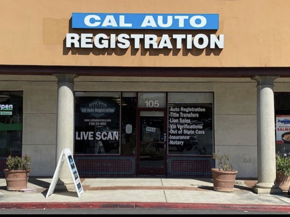 Cal Auto Registration and Live Scan
