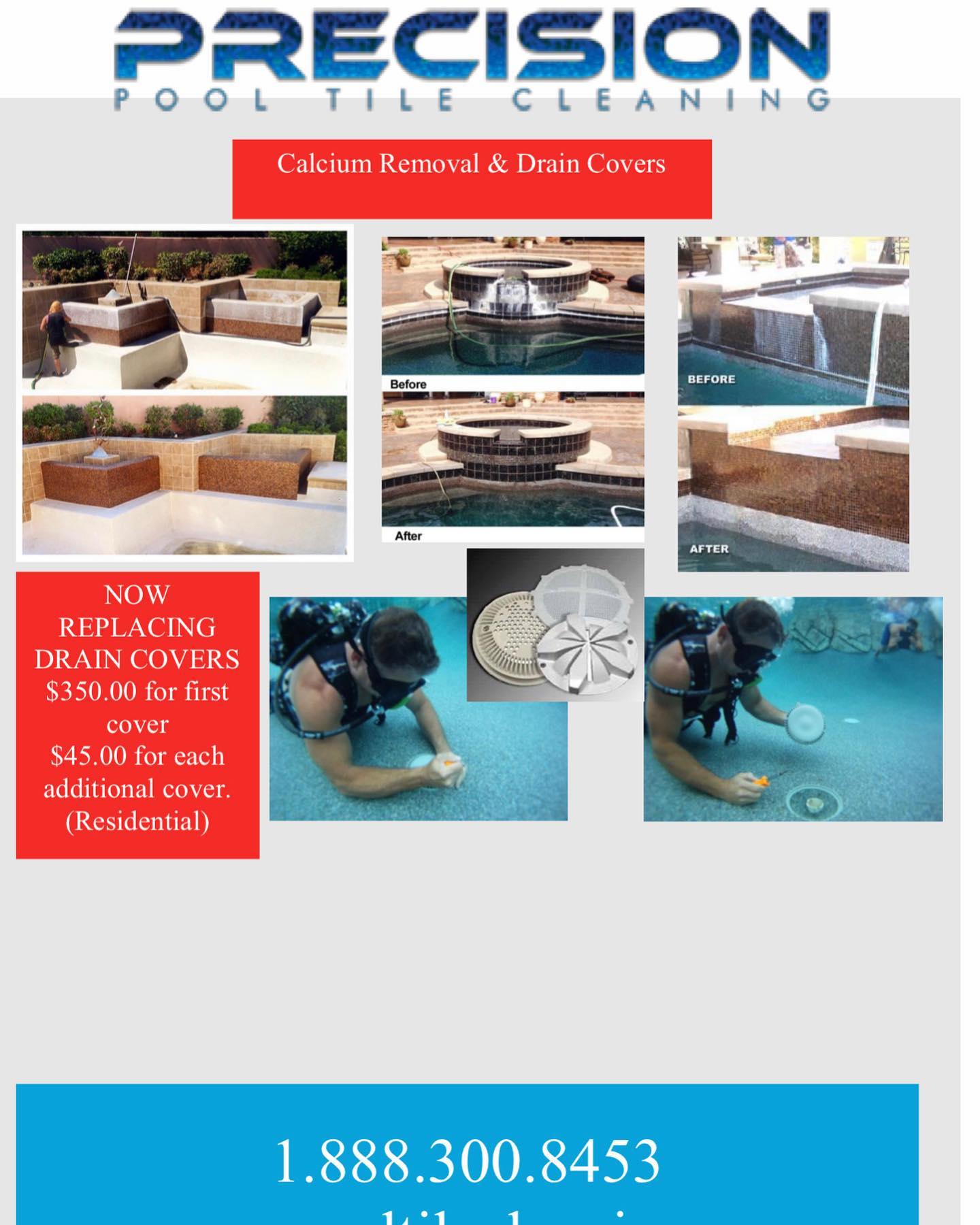 Precision Pool Tile Cleaning INC. 12672 Limonite Ave. Ste 3E #540, Eastvale California 92880