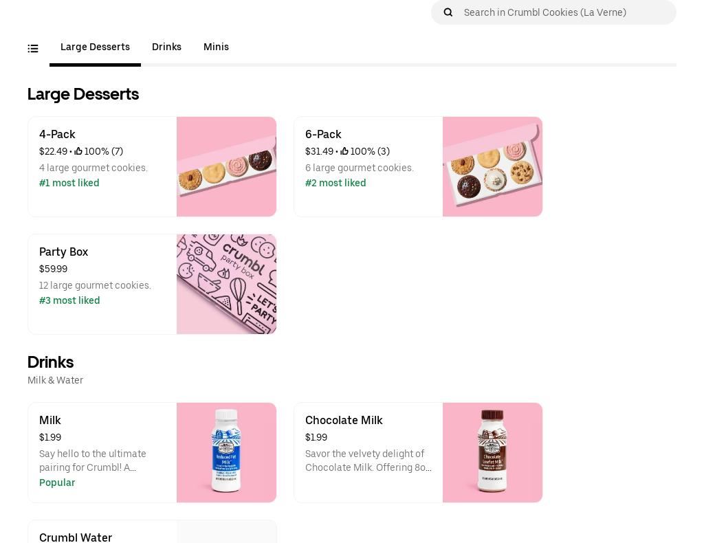 Crumbl - La Verne Menu