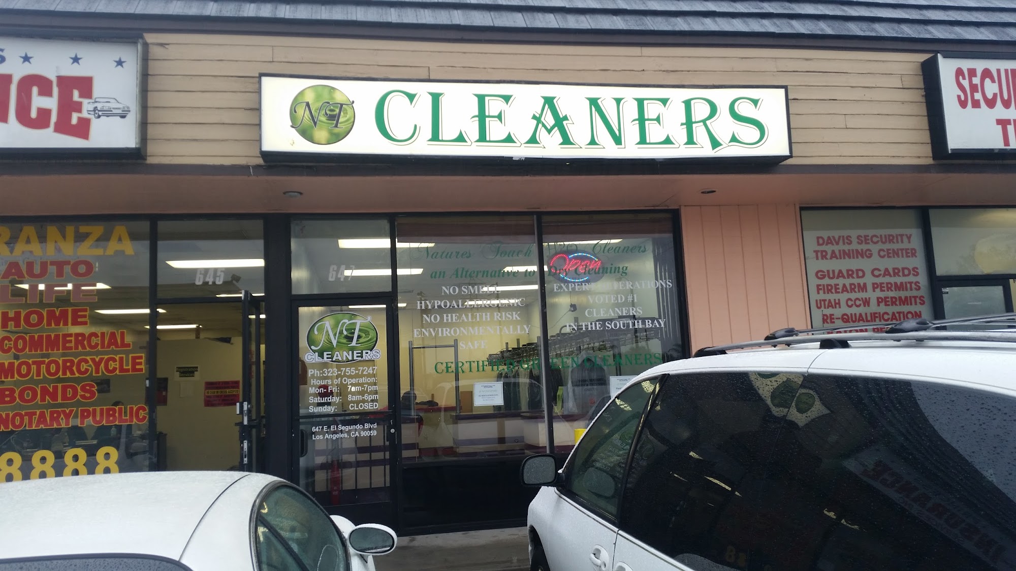 NT CLEANERS aka Nature's Touch H2O Cleaners