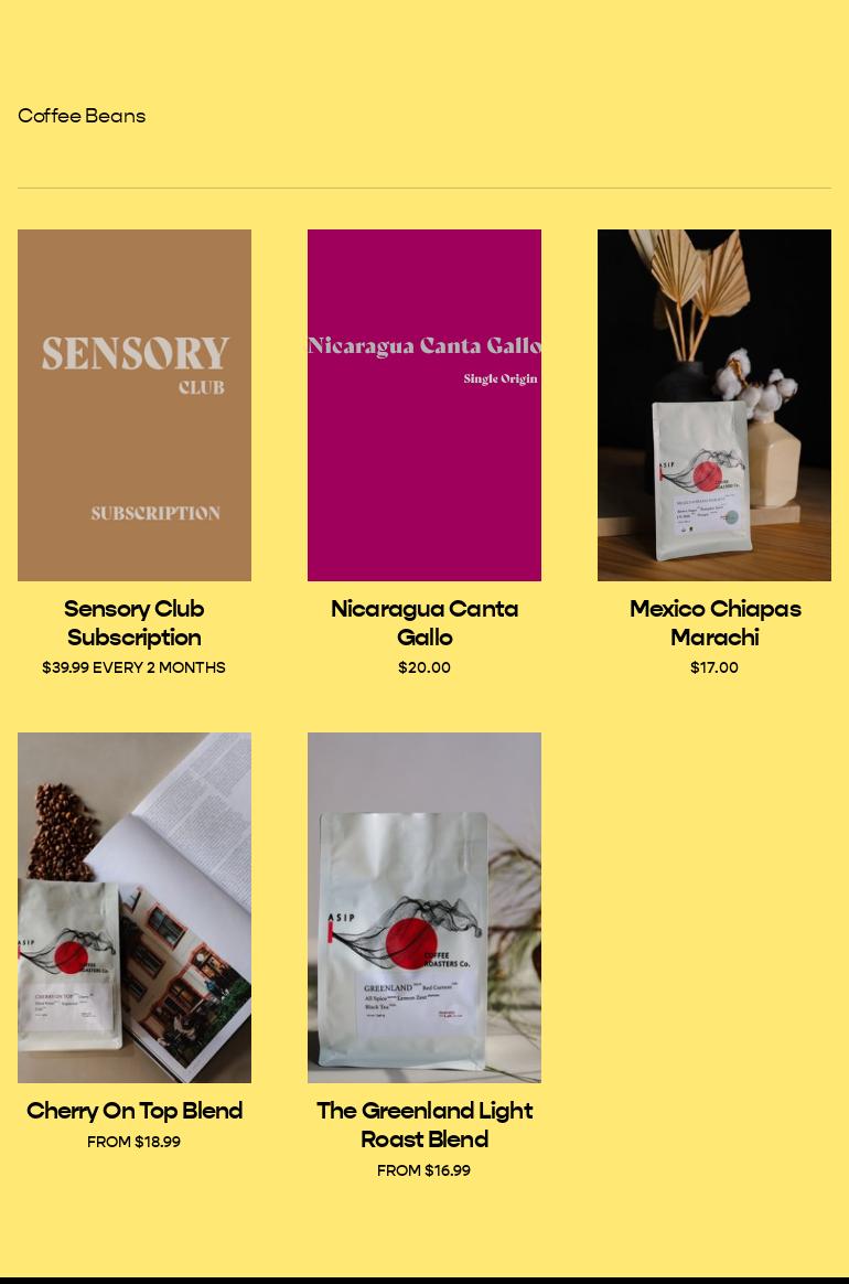 The Sensory Lab by ASIP Menu