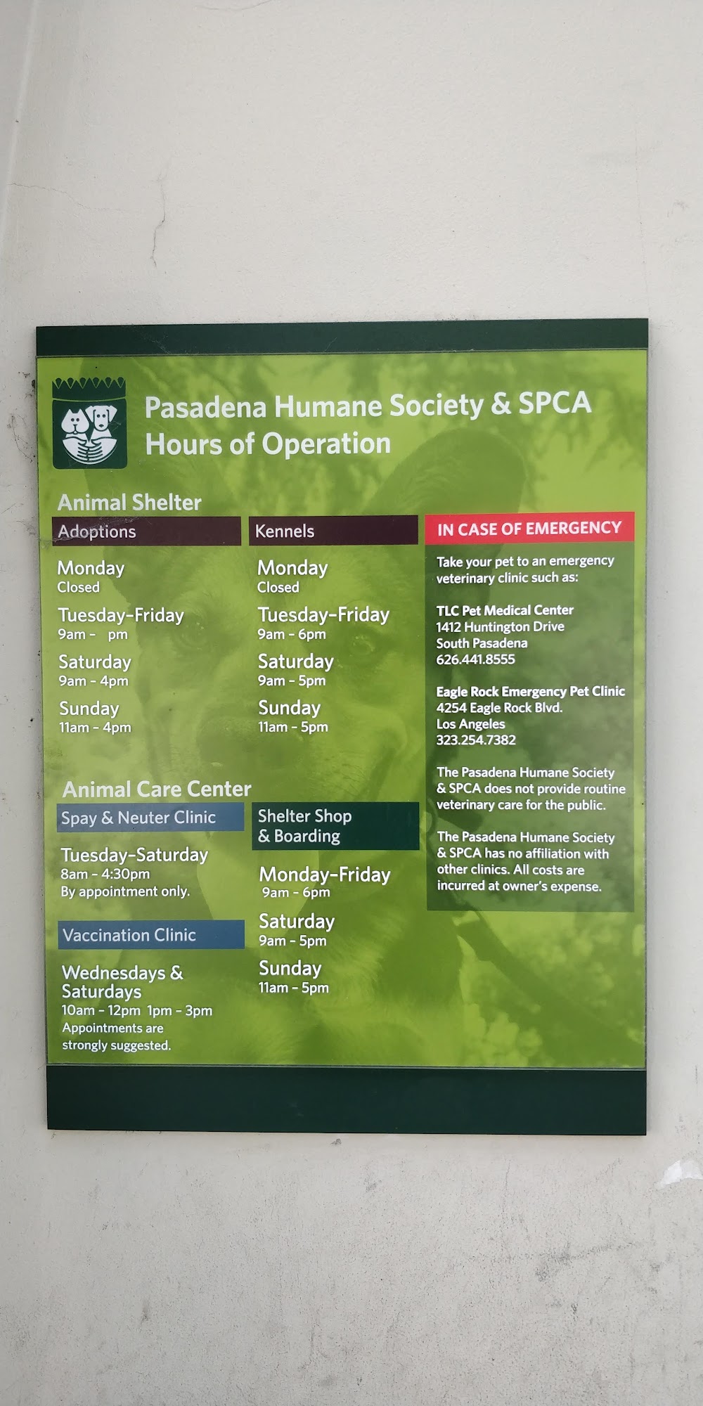 Pasadena Humane Pasadena