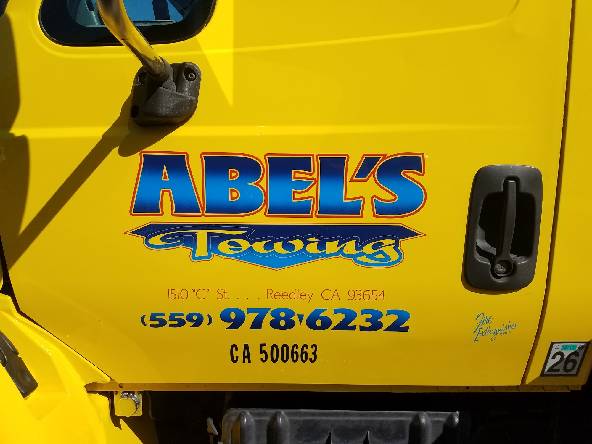 ABEL'S TOWING & ROAD SIDE SERVICE 1510 G St, Reedley California 93654