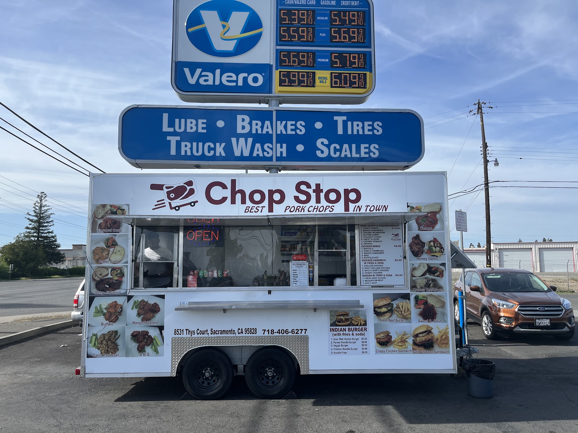 Chop Stop Food Truck Menu