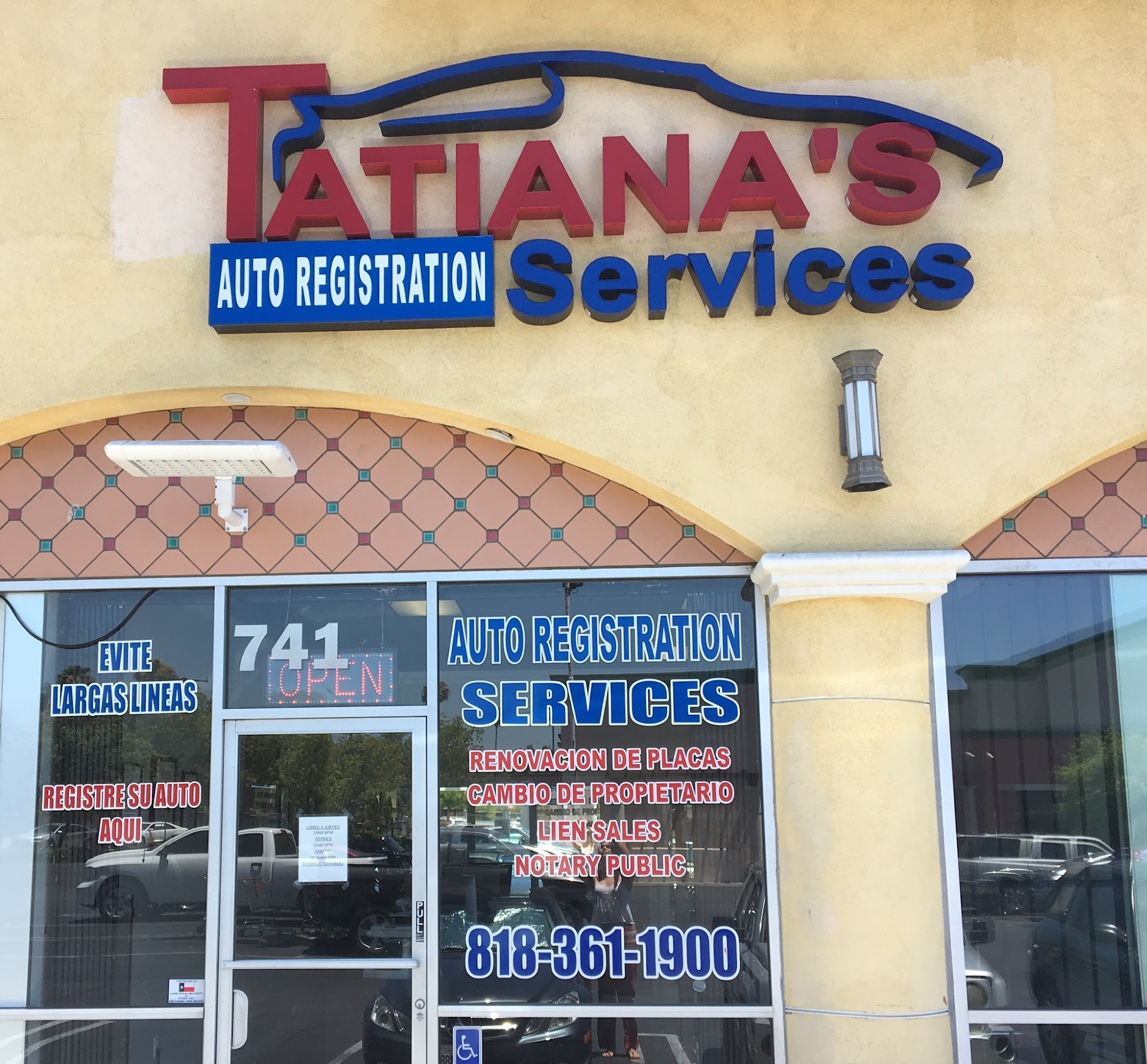 Tatiana's Auto Registration Inc. and Insurance Services