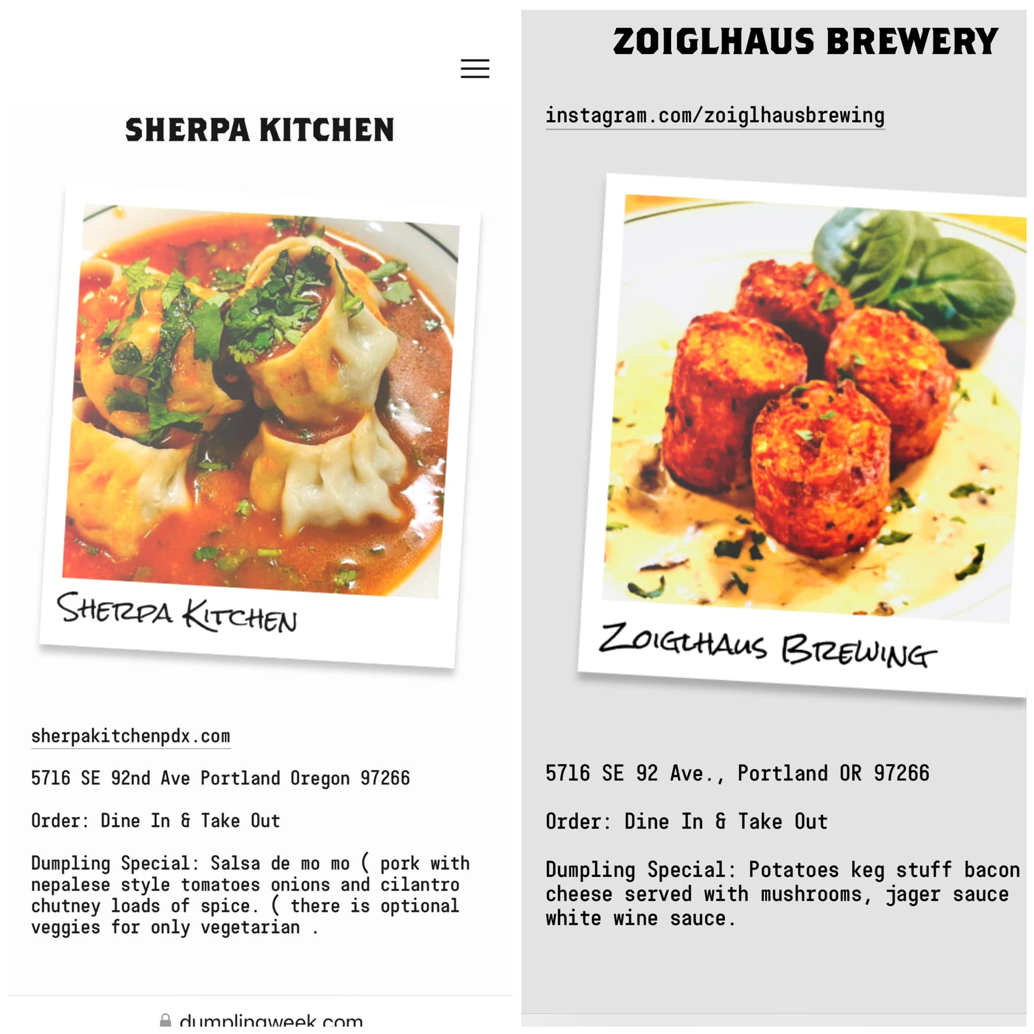 Sherpa Kitchen Menu