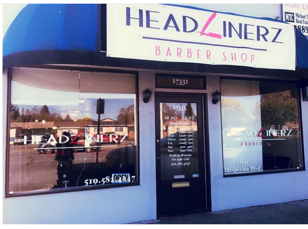 Headlinerz Barbershop 17331 Hesperian Blvd, San Lorenzo California 94580