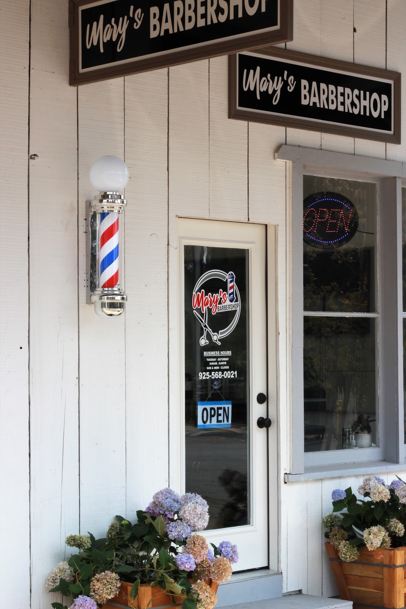 Mary's Barbershop 11853 Main St, Sunol California 94586