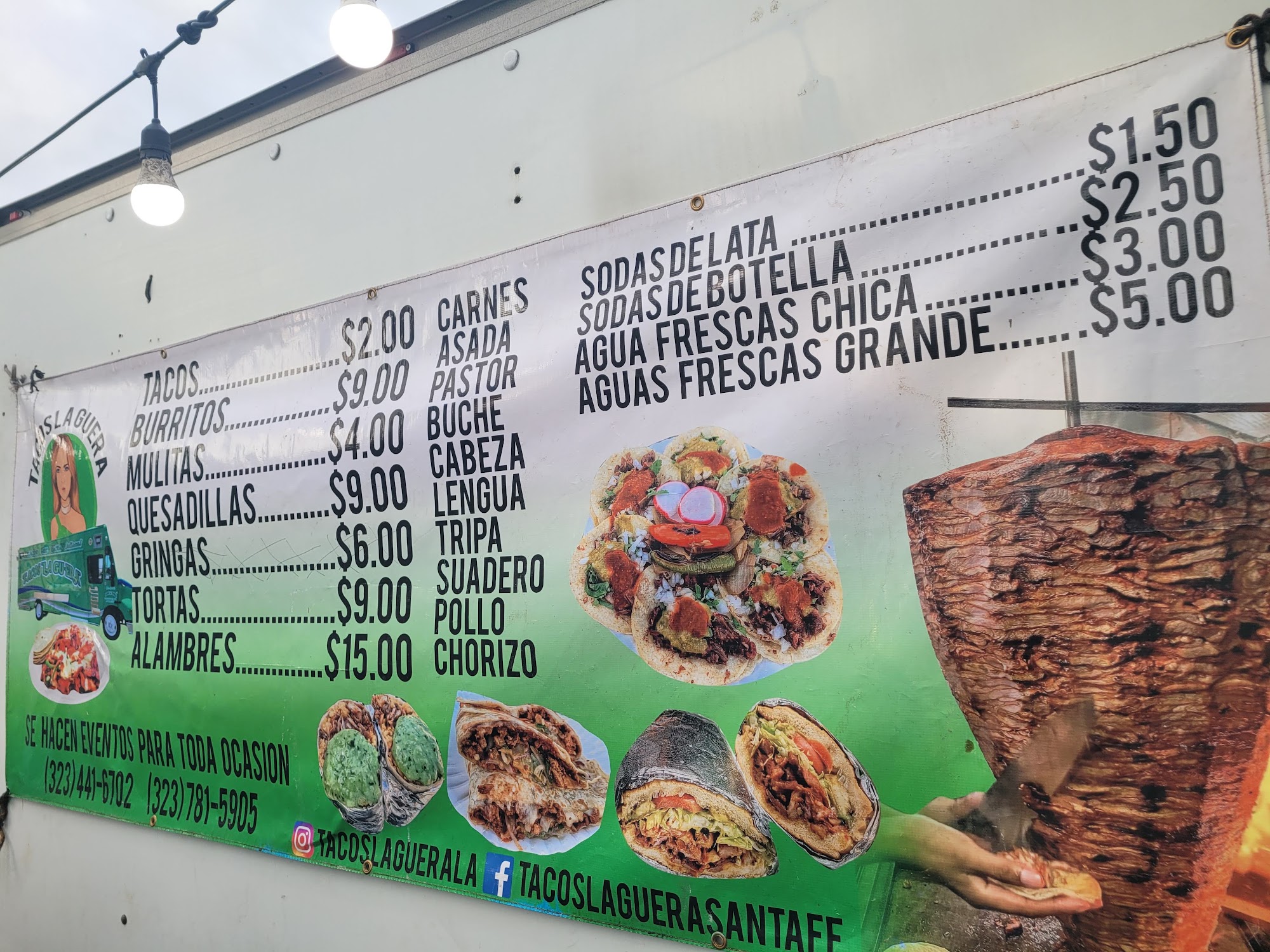 Tacos Chidos Menu