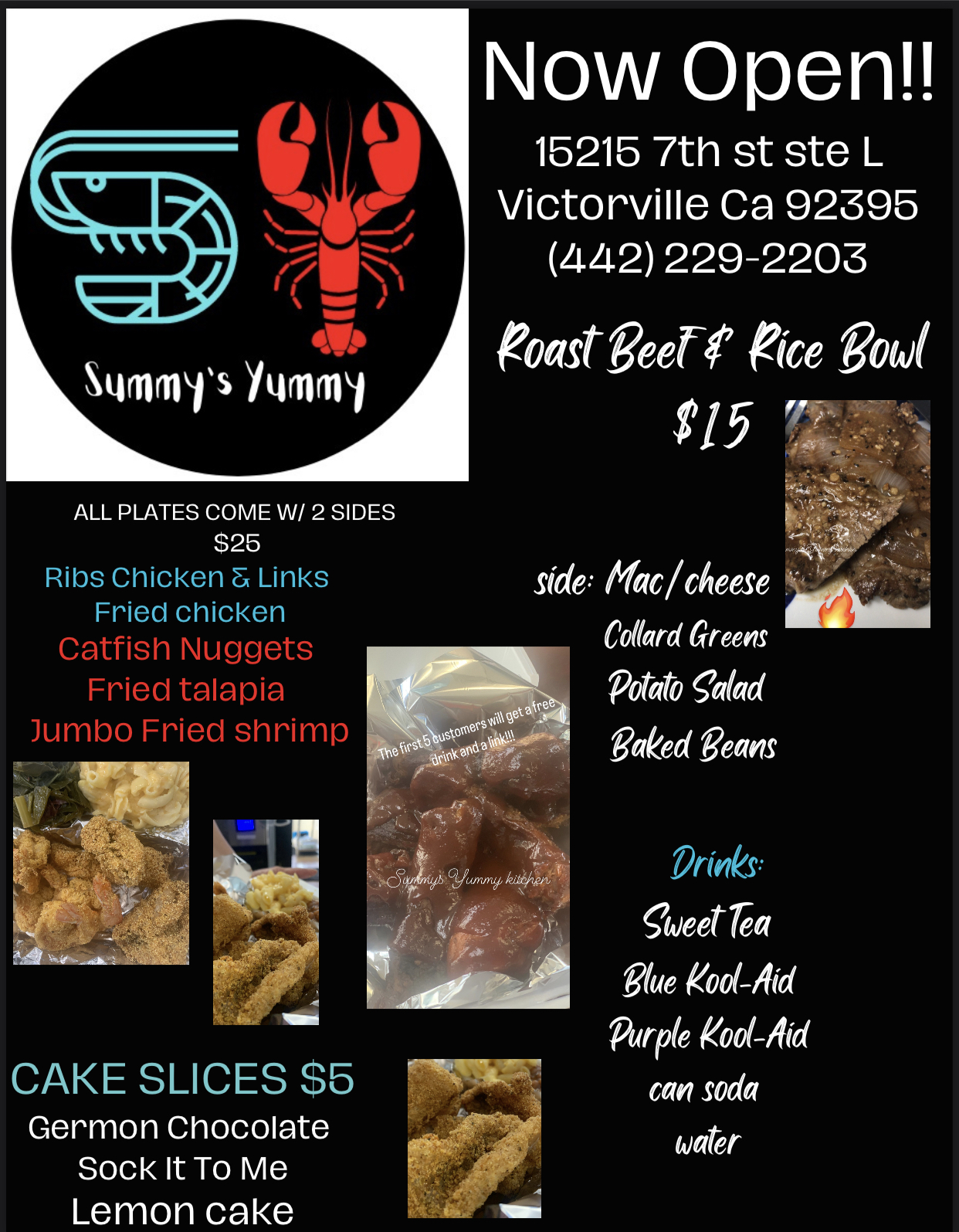 Summy's Yummy Kitchen Menu