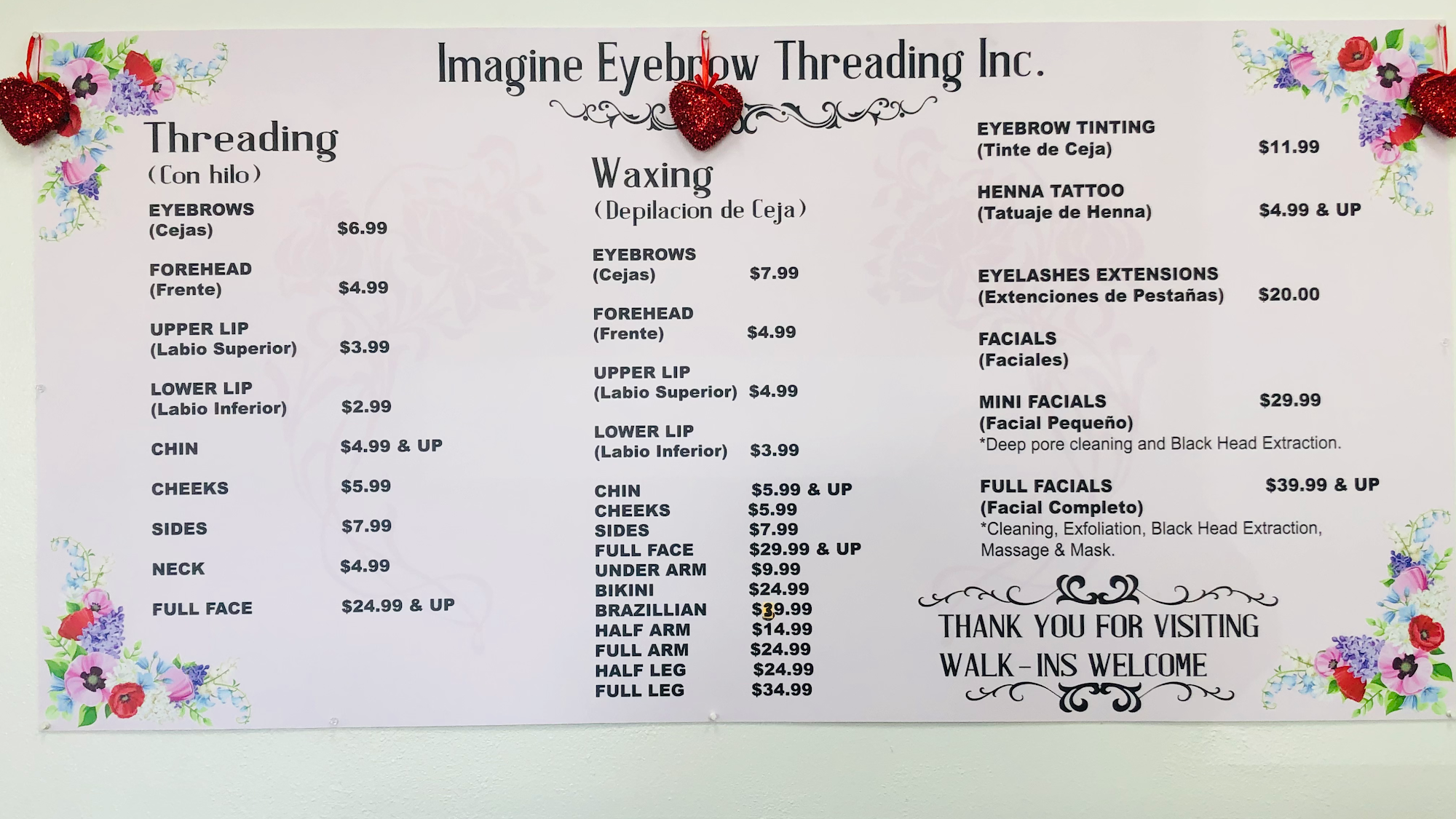 Imagine eyebrow threading