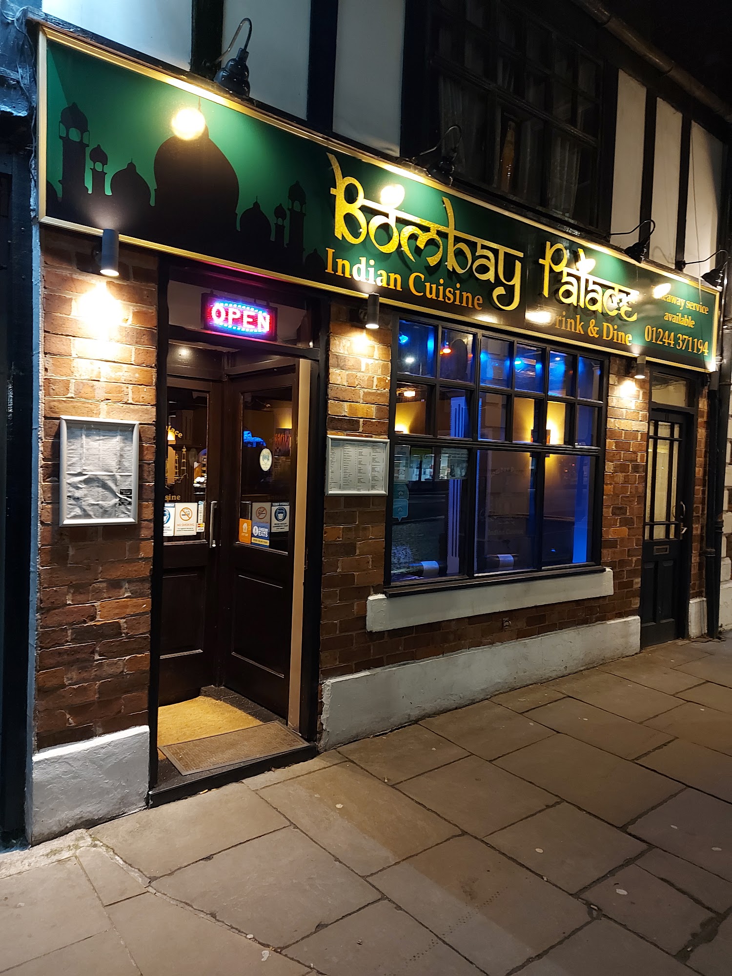Bombay Palace 11 Upper Northgate St, Chester