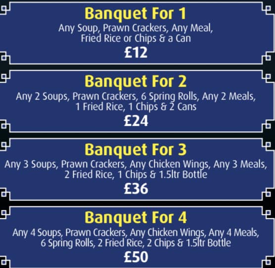 Harry's Fish Bar Menu