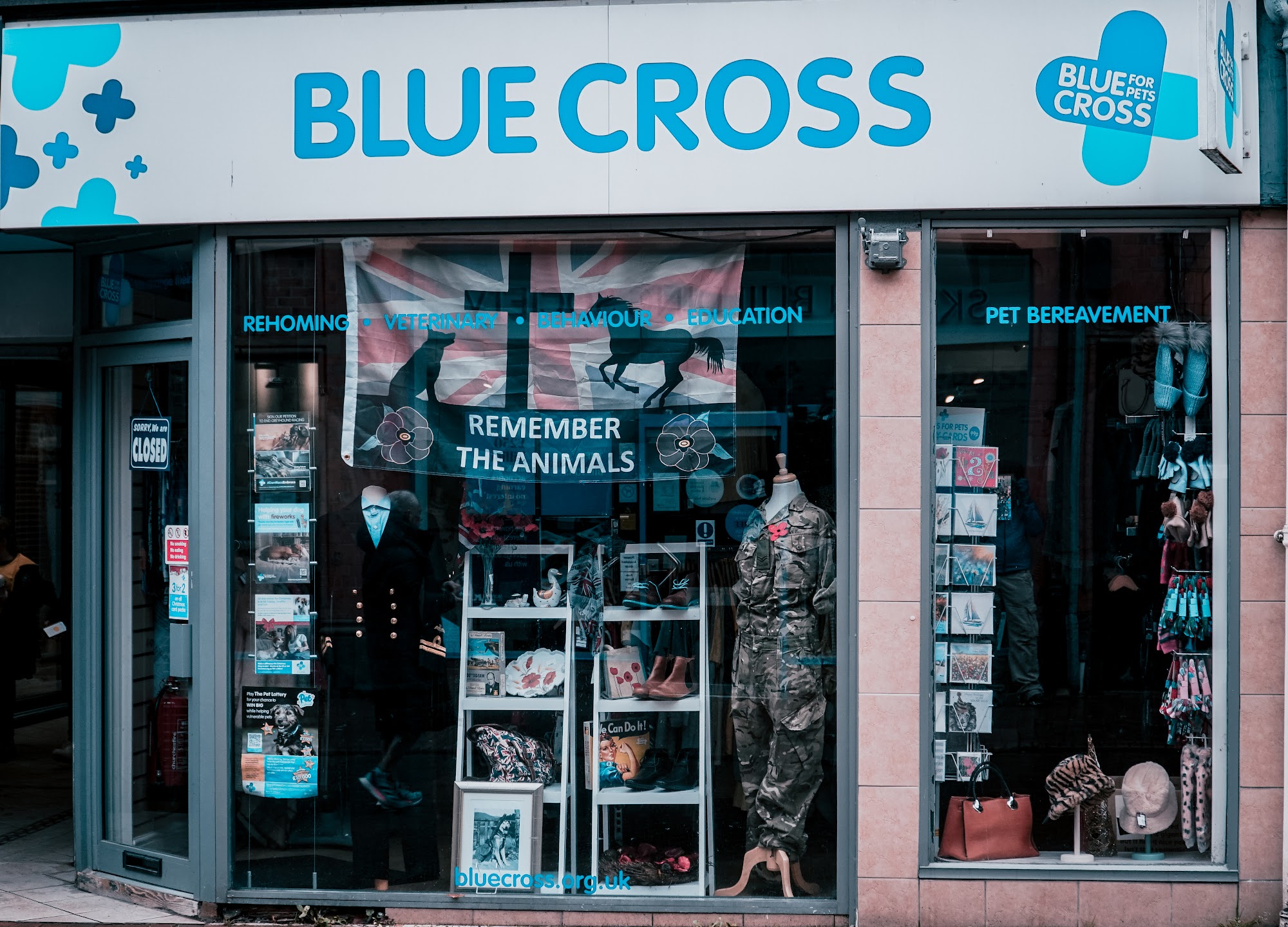Blue Cross charity shop, Wilmslow