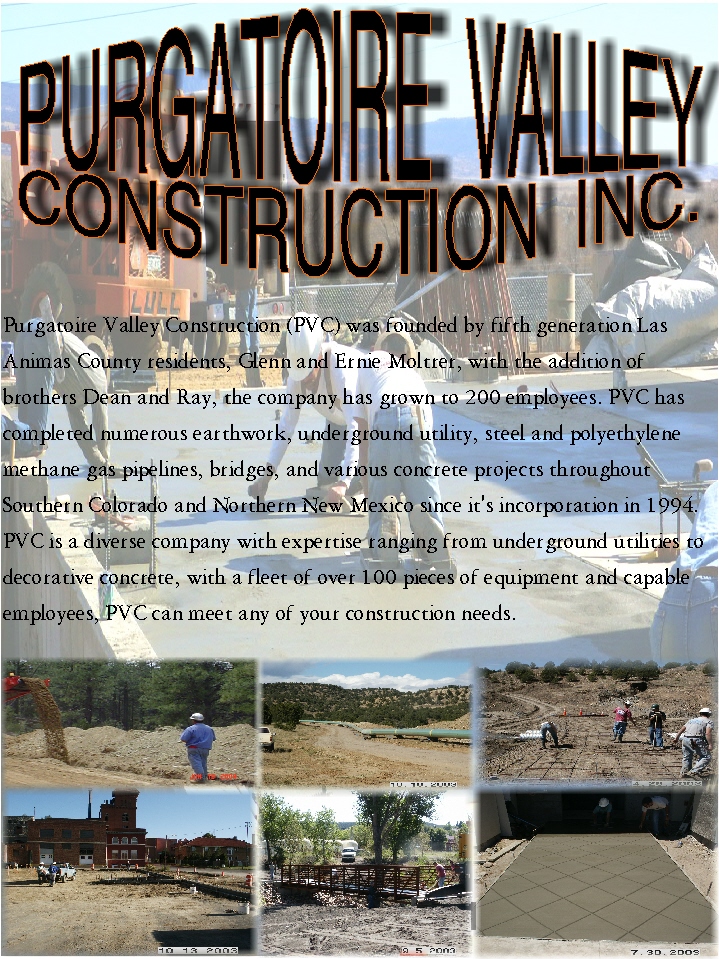 Purgatoire Valley Construction 103 W Main St, Trinidad Colorado 81082