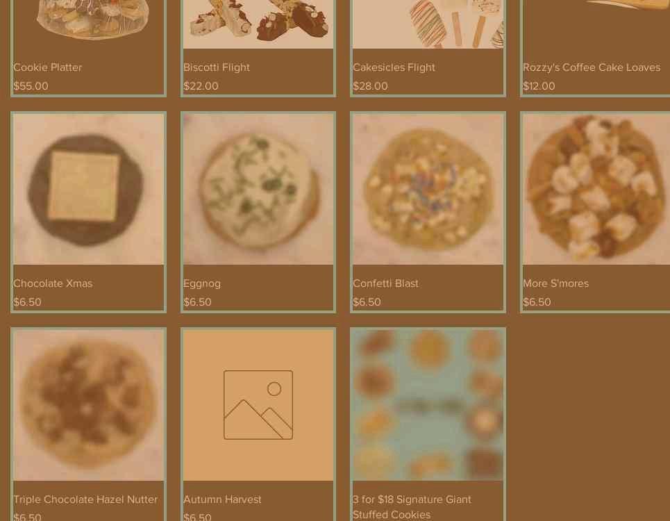 Pure Goodness Bakery Menu