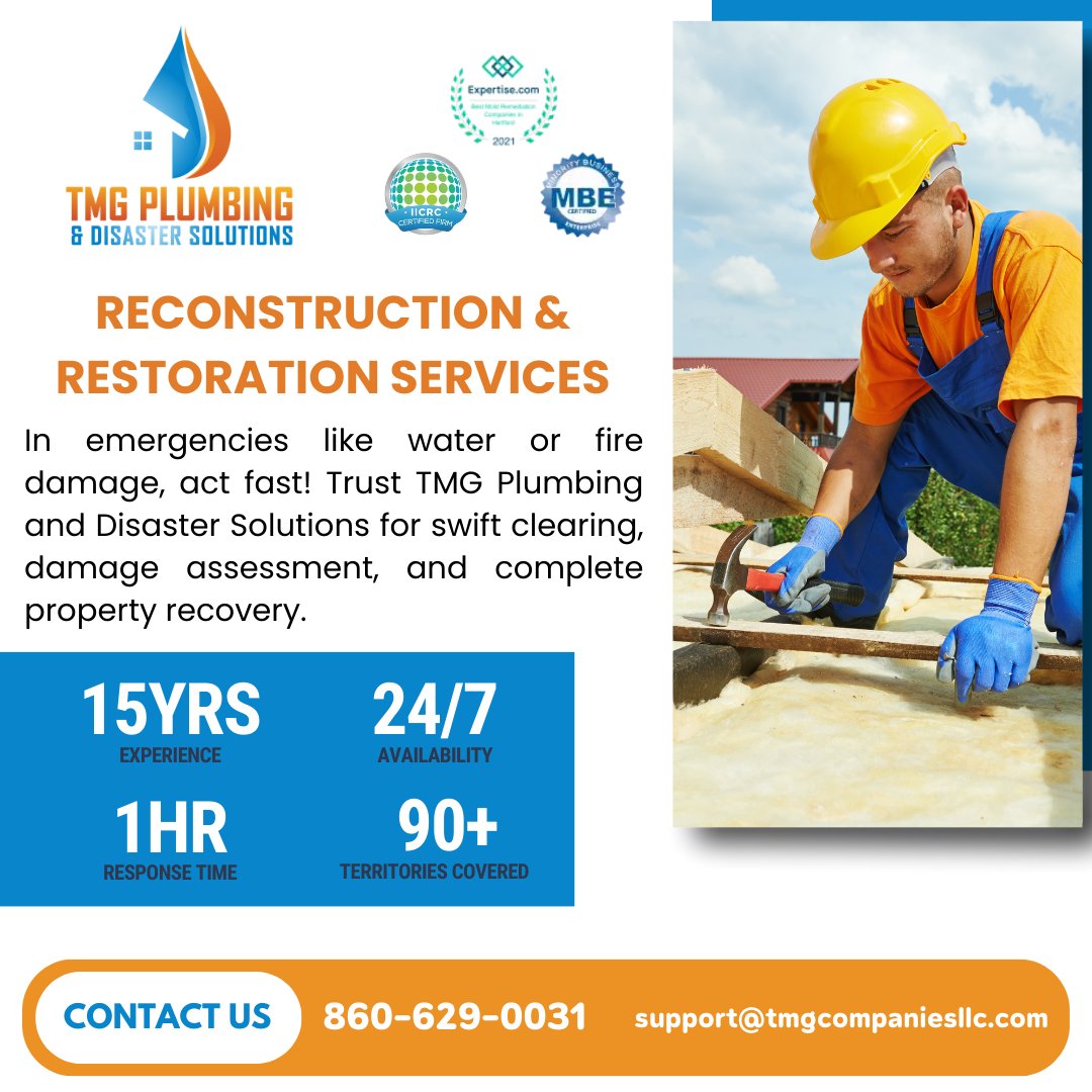TMG Plumbing & Disaster Solutions 800 Flanders Rd #7-4, Mystic Connecticut 06355