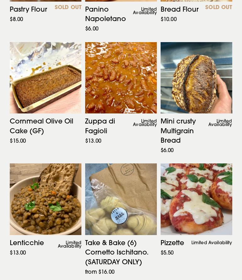 Fatto a Mano: Artisanal Italian Micro-Bakery Menu