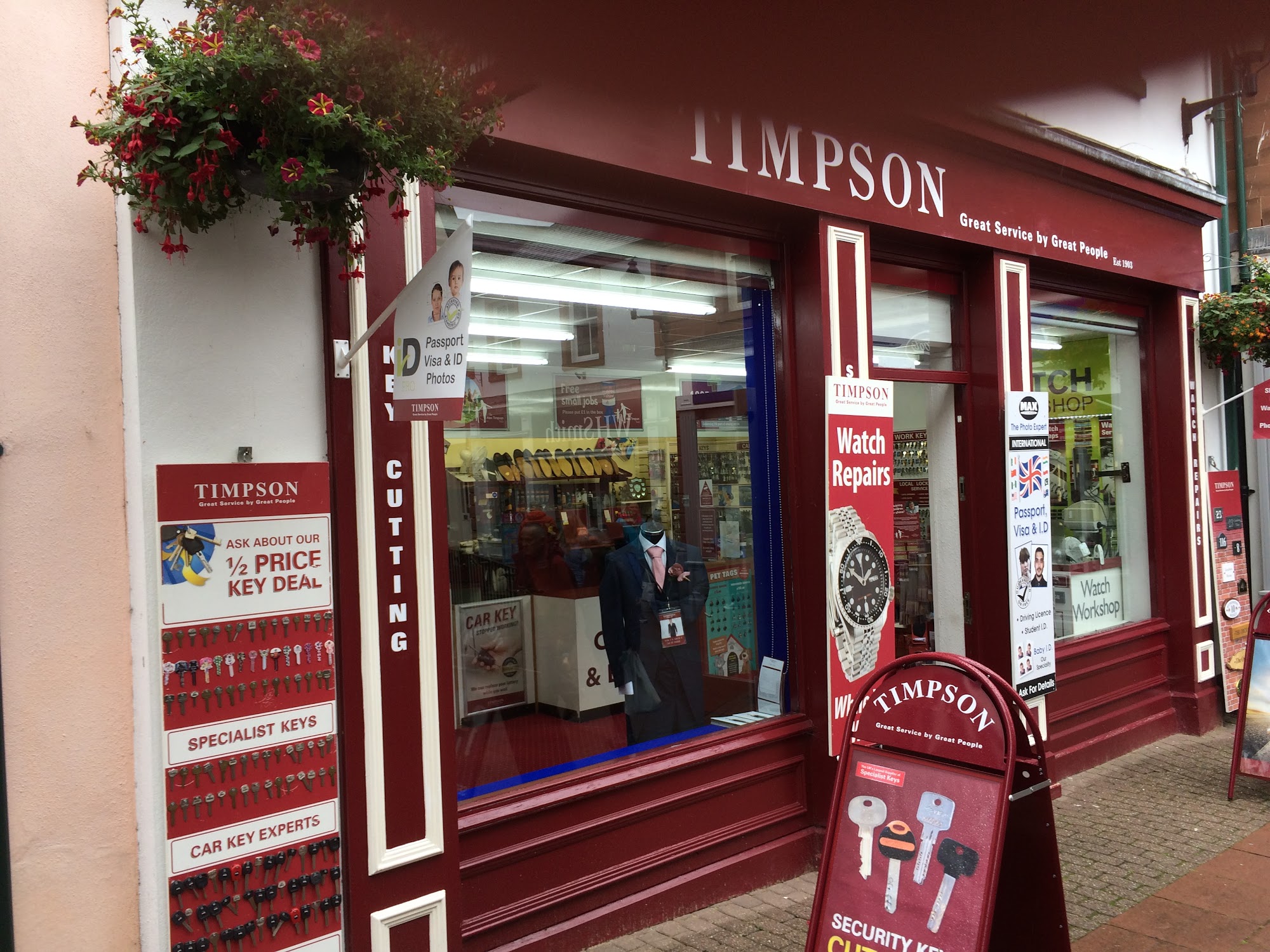 Timpson Locksmiths and Safe Engineers