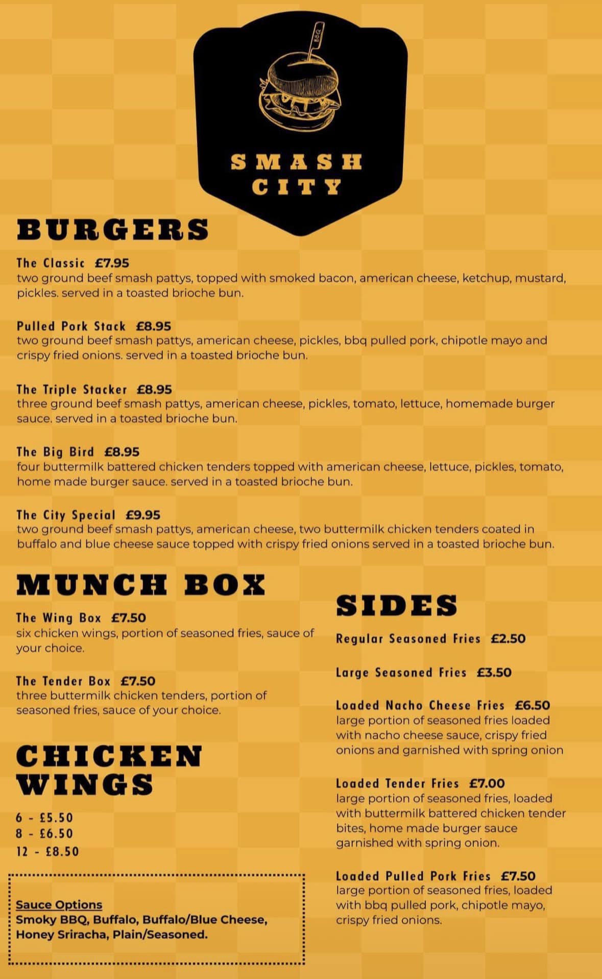 White Hart Inn Menu