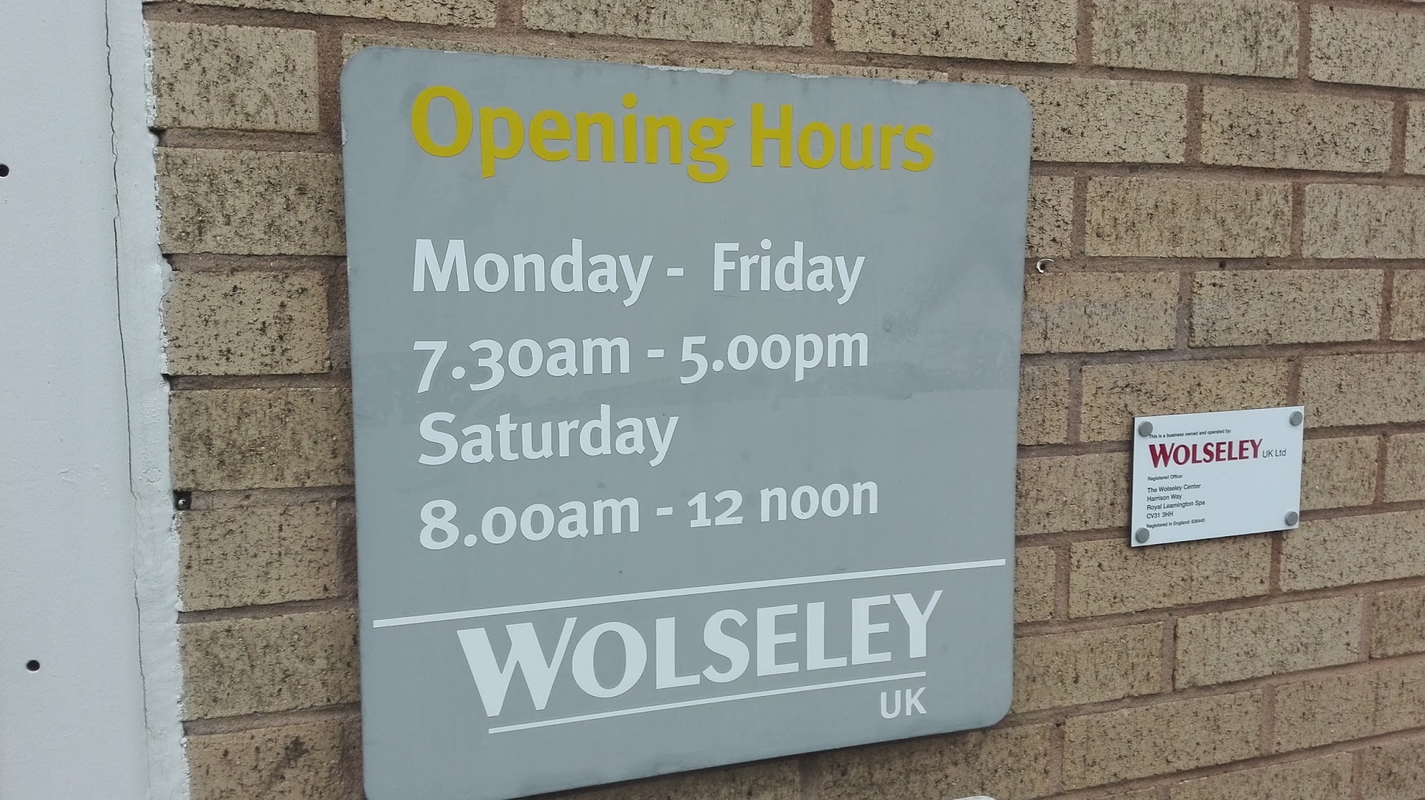 Wolseley Plumb & Parts