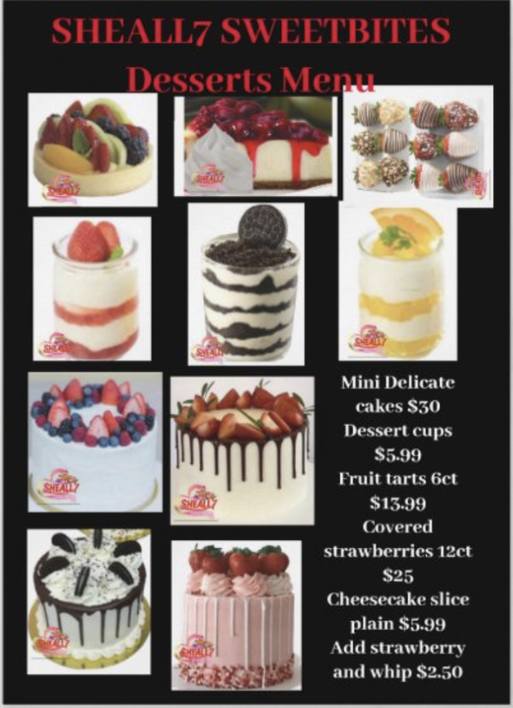 SHEALL7 SWEETBITES & RESTO, LLC Menu