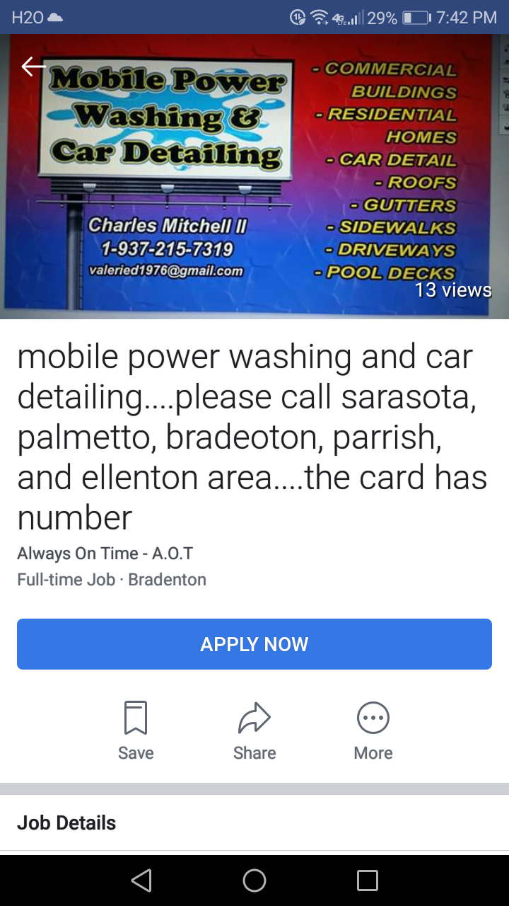 PRESSURE WASHING/MOBILE DETAIL SERVICES