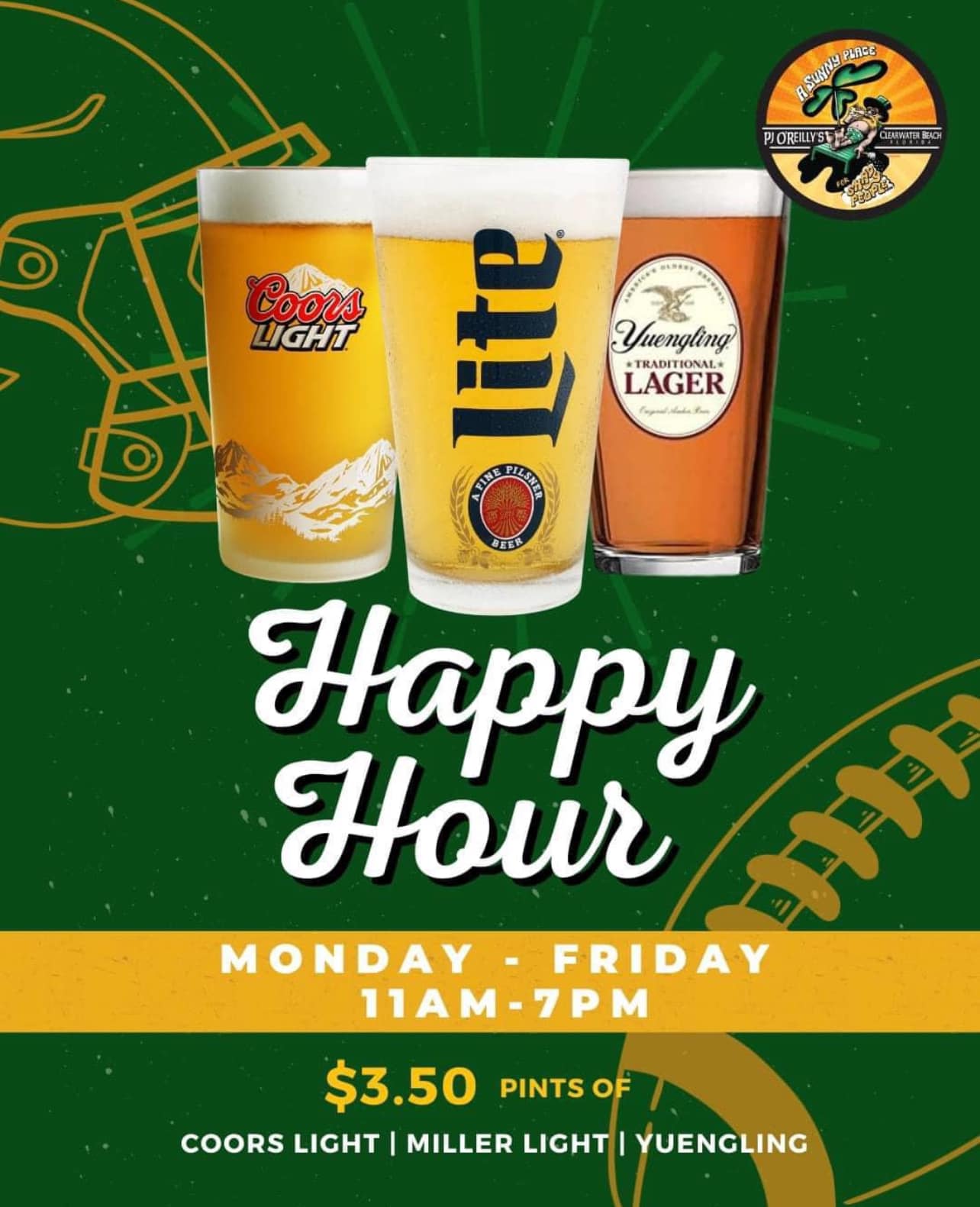 PJ O'Reilly's 741 Bayway Blvd, Clearwater Beach, FL 33767