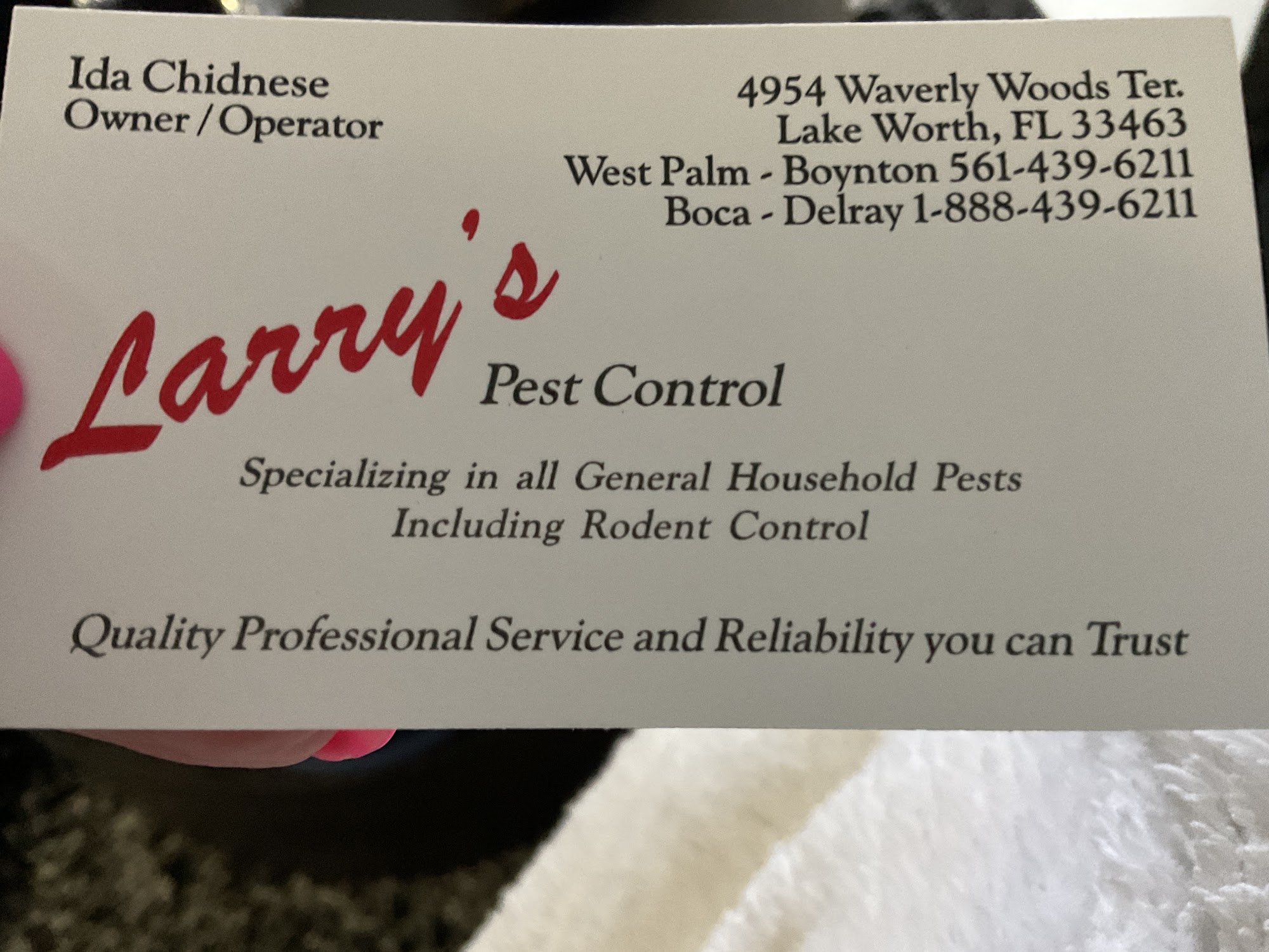 Larry's Pest Control