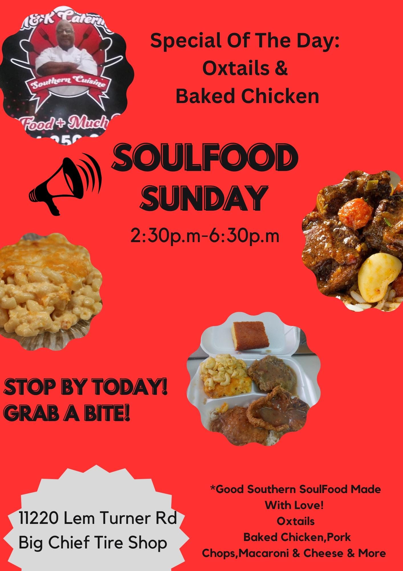 M&K Catering LLC Menu