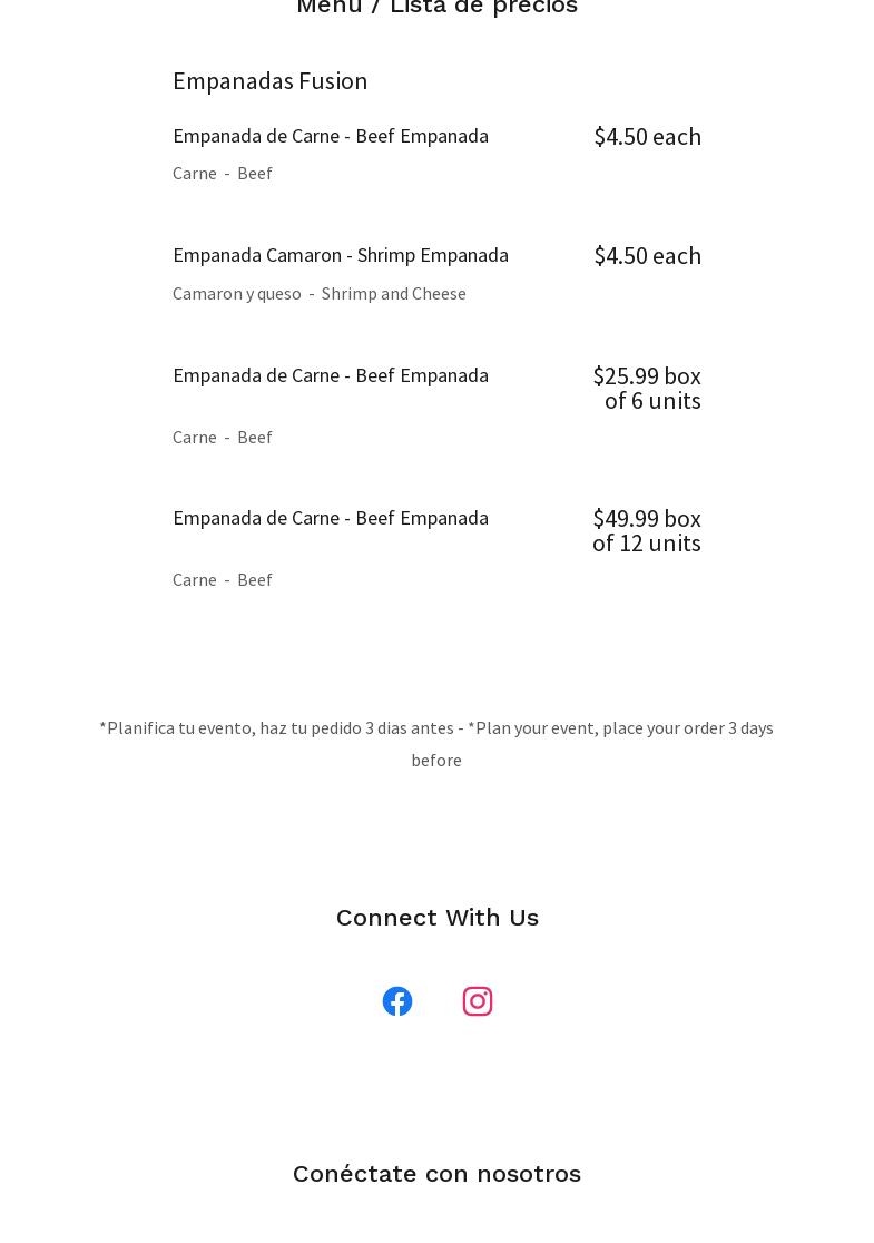 EMPANADIUM USA Menu