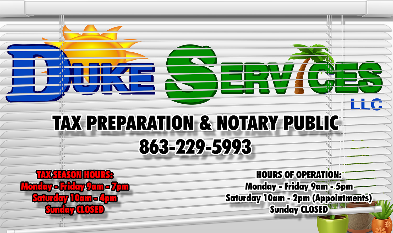 DUKE SERVICES LLC 240 N Lake Shore Way, Lake Alfred Florida 33850