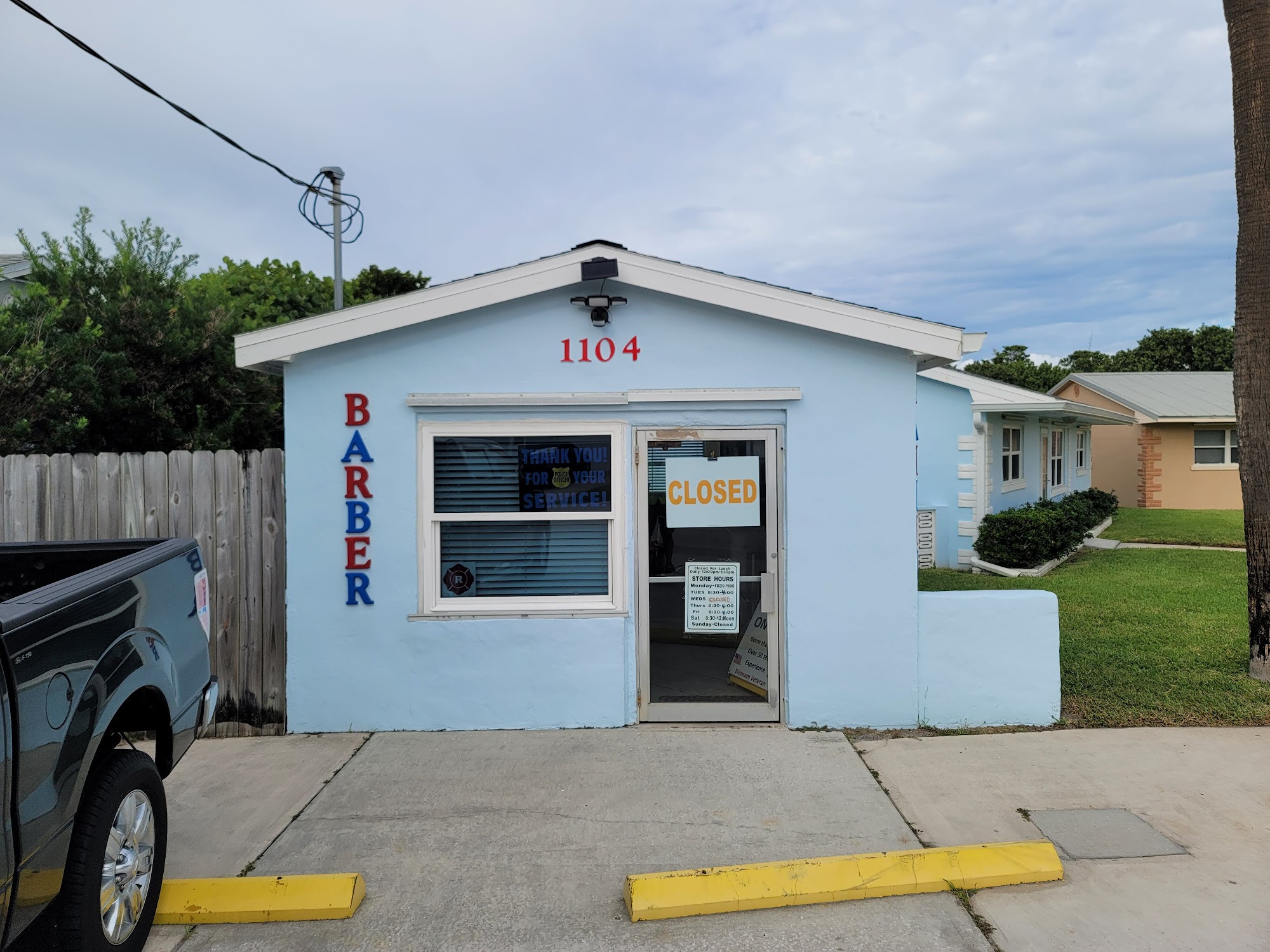 Bob's Barber Shop 1104 Atlantic St, Melbourne Beach Florida 32951