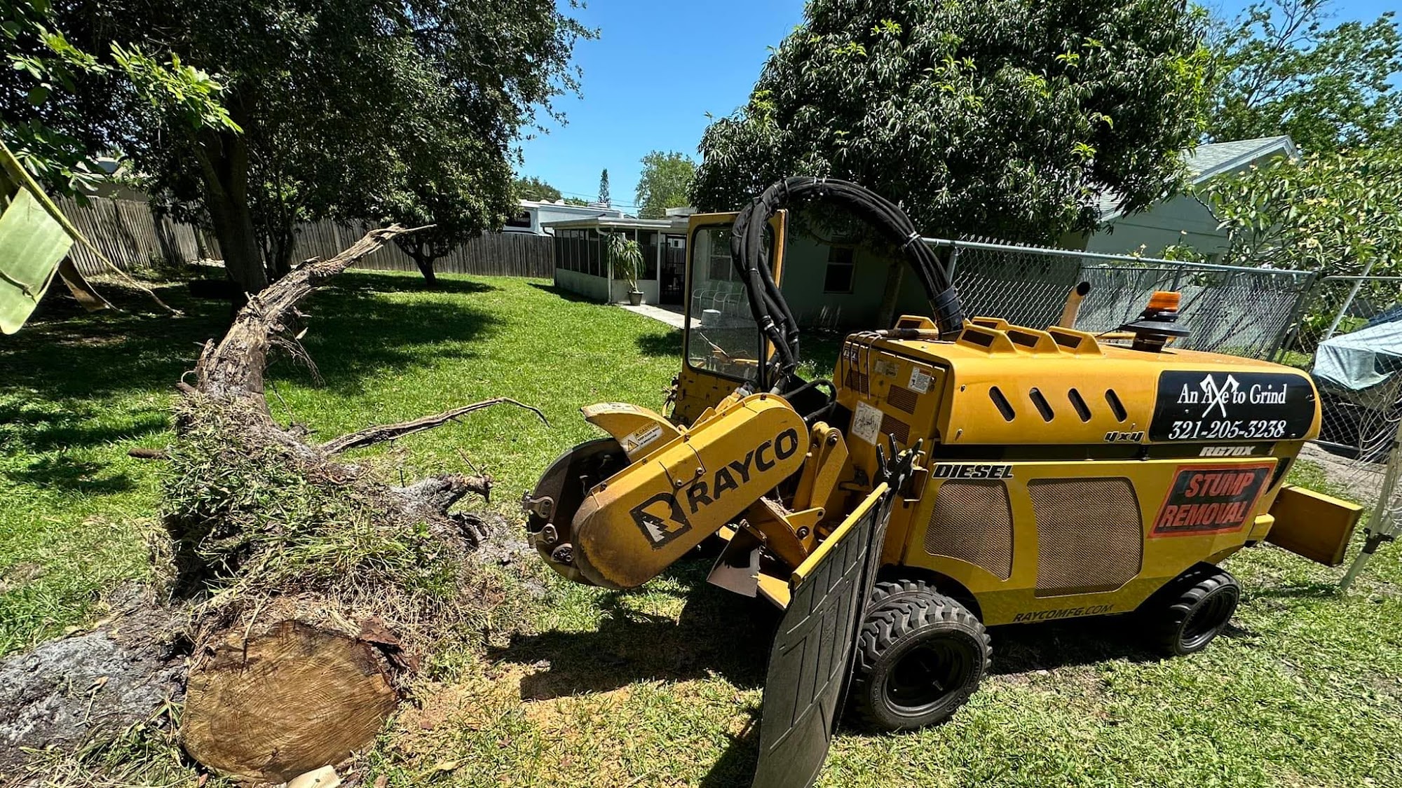 Axe To Grind Stump Removal Melbourne Beach Florida 